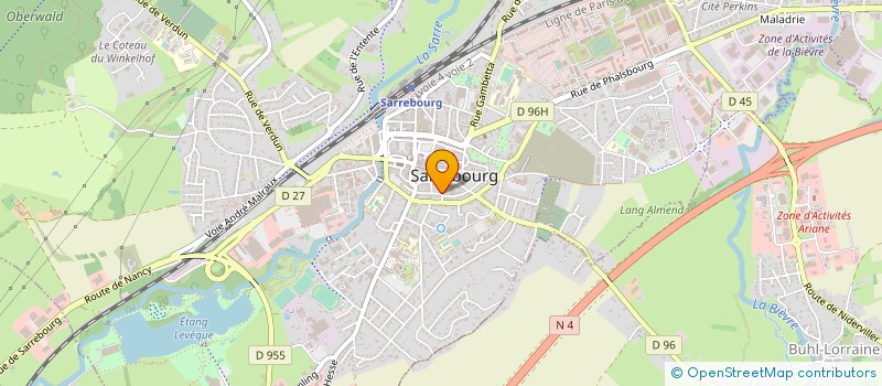 localisation de l'entreprise JYV à SARREBOURG