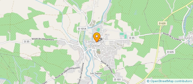 localisation de l'entreprise JYVES ANIMATIONS  CONQUES-SUR-ORBIEL