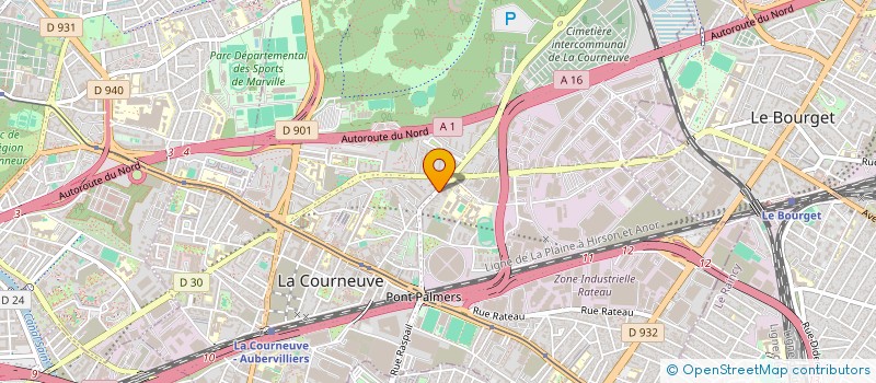 localisation de l'entreprise JZ à LA COURNEUVE