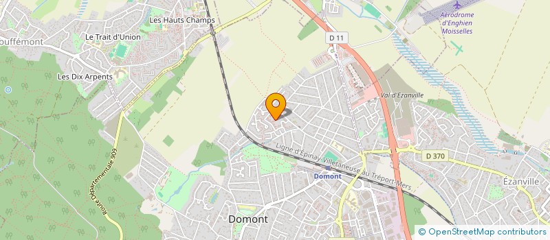 localisation de l'entreprise JZ ELEC  DOMONT