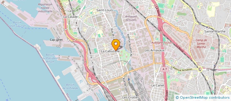 localisation de l'entreprise JZ EXPRESS à MARSEILLE