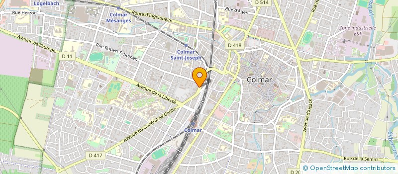 localisation de l'entreprise K-1000  COLMAR