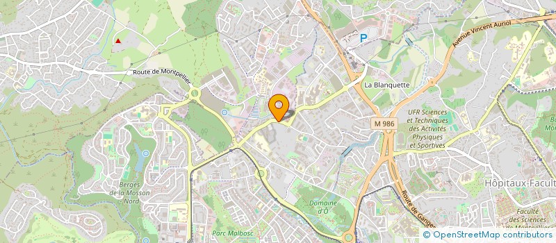 localisation de l'entreprise K 2  MONTPELLIER