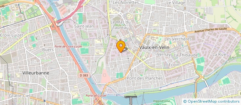 localisation de l'entreprise K 2 B à VAULX-EN-VELIN