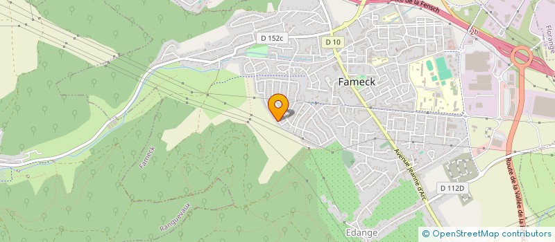 localisation de l'entreprise K 2 E  FAMECK