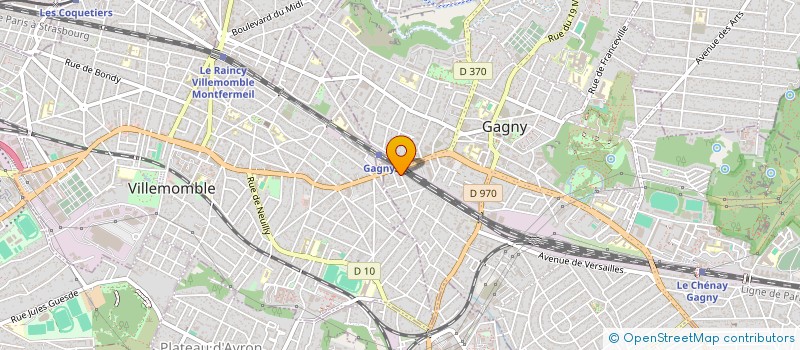 localisation de l'entreprise K 2 T à GAGNY