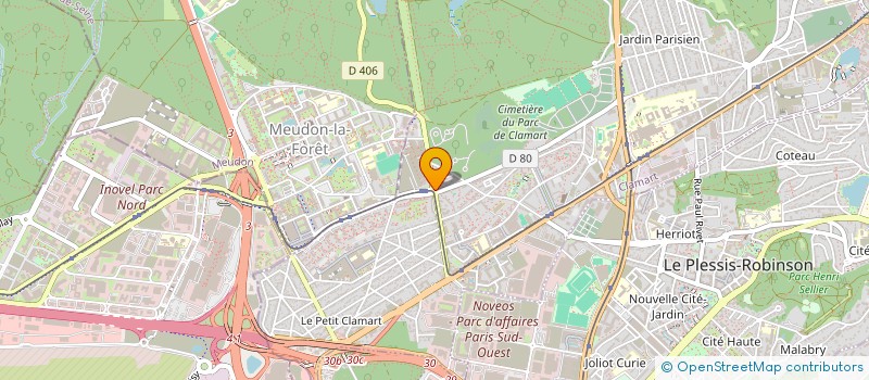 localisation de l'entreprise K.3.A à CLAMART