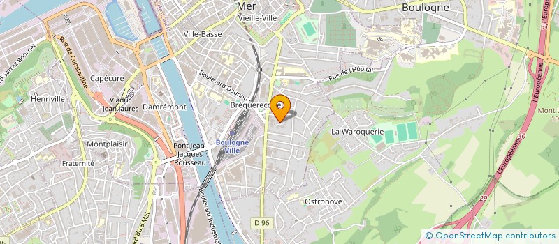 localisation de l'entreprise K 5  BOULOGNE-SUR-MER