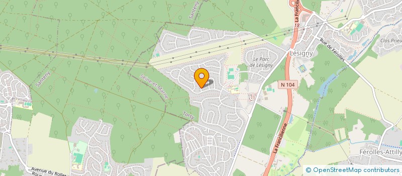 localisation de l'entreprise K 7 A HOLDING  LESIGNY