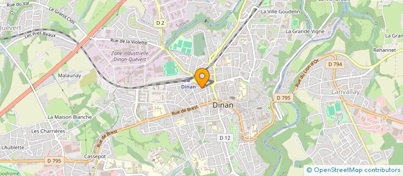 localisation de l'entreprise K à DINAN