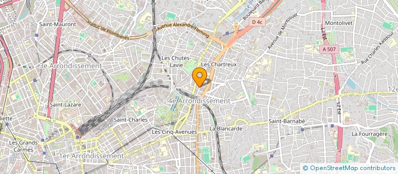 localisation de l'entreprise K à MARSEILLE