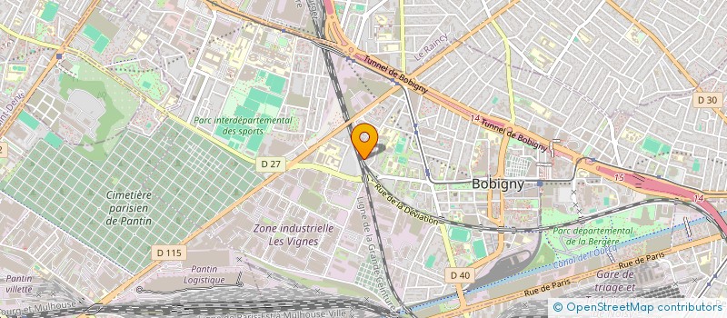 localisation de l'entreprise K.A.A.N.  BOBIGNY