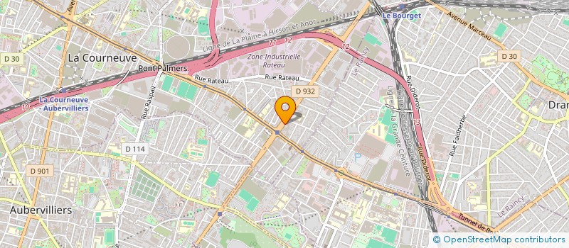 localisation de l'entreprise K.A.B. à LA COURNEUVE
