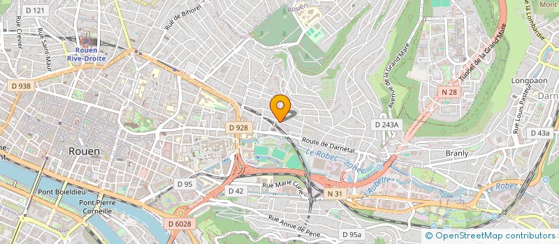 localisation de l'entreprise K+A CEDRIC KERBACHE ARCHITECTE D.P.L.G.  ROUEN