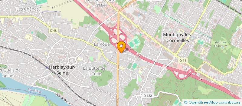 localisation de l'entreprise K. A. D COUVERTURE à MONTIGNY-LES-CORMEILLES