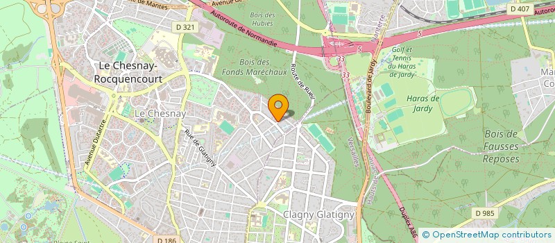 localisation de l'entreprise K&A GROUP  LE CHESNAY-ROCQUENCOURT