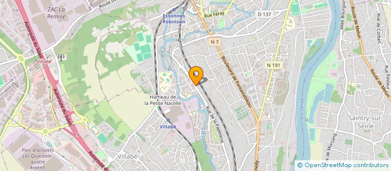localisation de l'entreprise K.A- IMMO à CORBEIL-ESSONNES