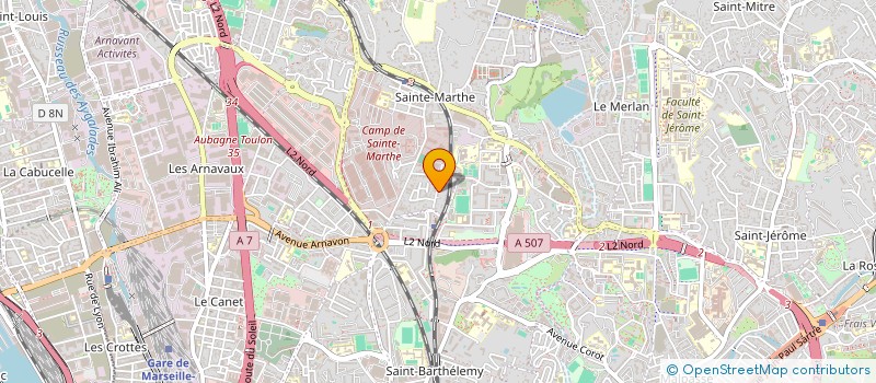 localisation de l'entreprise K & A IMMO à MARSEILLE