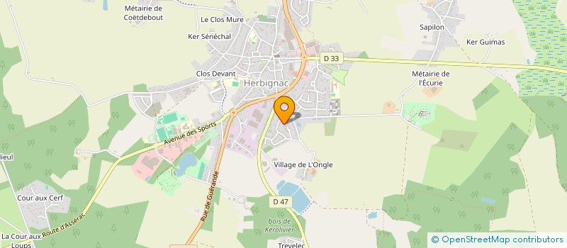 localisation de l'entreprise K & A IMMOBILIER à HERBIGNAC