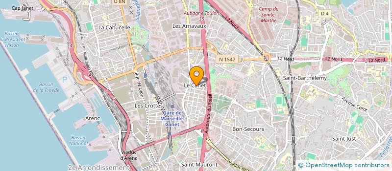 localisation de l'entreprise K.A.L.I. SCI à MARSEILLE