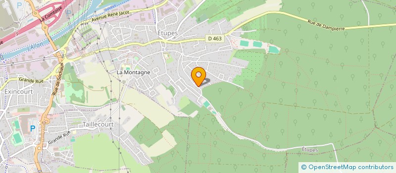 localisation de l'entreprise K.A.L.M  ETUPES