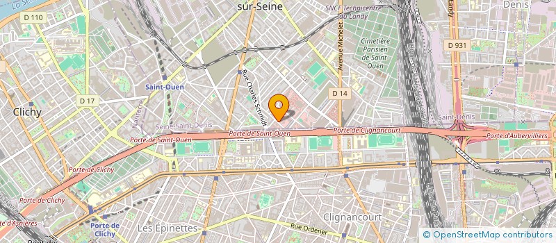 localisation de l'entreprise K.A.N. à SAINT-OUEN-SUR-SEINE