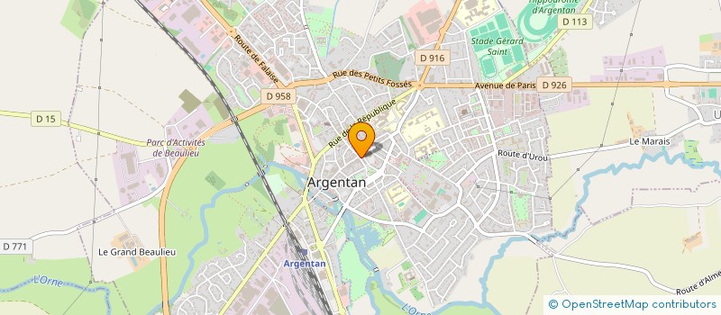 localisation de l'entreprise K.A.N.I.A.L.E.M. OPTIQUE à ARGENTAN