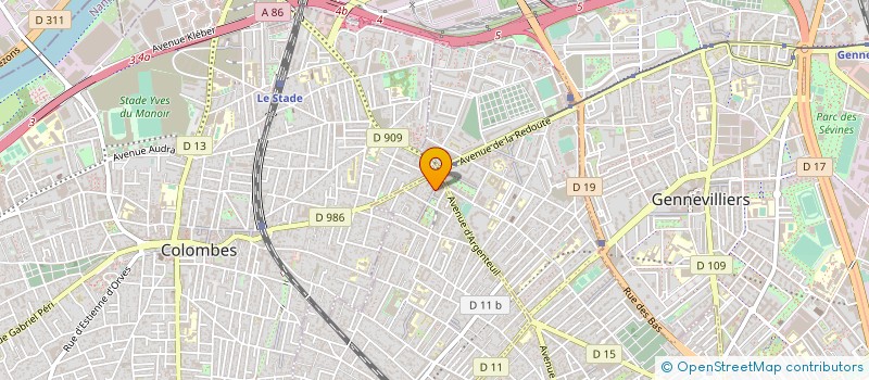 localisation de l'entreprise K.A PLOMBERIE à BOIS-COLOMBES