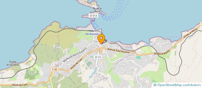 localisation de l'entreprise K.A. ROMANI à L'ILE-ROUSSE