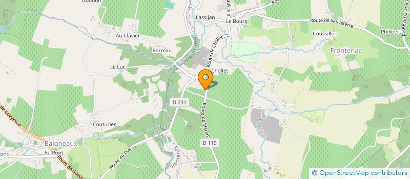 localisation de l'entreprise K.A.S. CONSTRUCTION  FRONTENAC