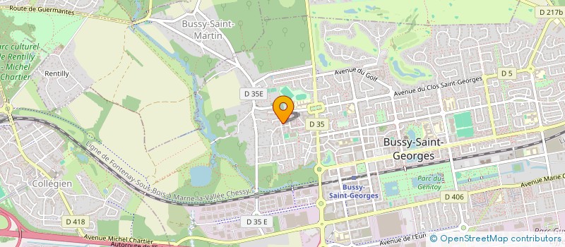 localisation de l'entreprise K ACADEMY  BUSSY-SAINT-GEORGES