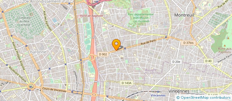 localisation de l'entreprise K.AJIT COM à MONTREUIL
