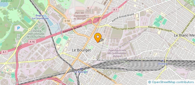 localisation de l'entreprise K ALL GESTION  LE BOURGET