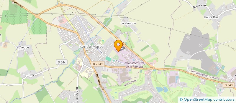 localisation de l'entreprise K AMENAGEMENT à PONT-A-MARCQ