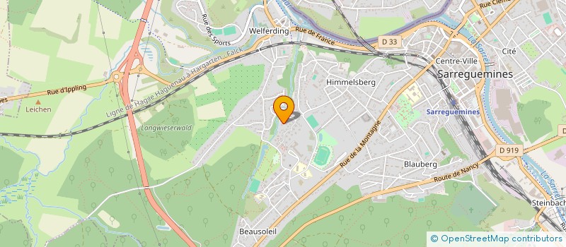 localisation de l'entreprise K AUTOMOBILES  SARREGUEMINES