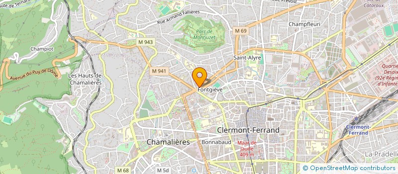 localisation de l'entreprise K AUVERGNE DEVELOPPEMENT  CLERMONT-FERRAND
