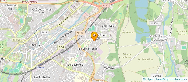 localisation de l'entreprise K&B à DREUX