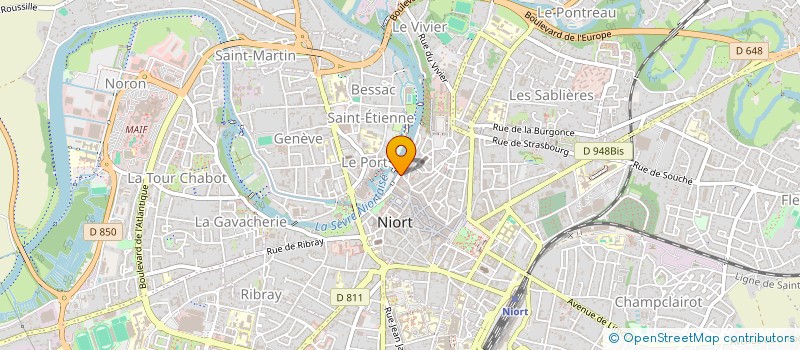 localisation de l'entreprise K B AVOCATS ASSOCIES  NIORT