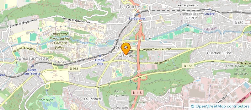 localisation de l'entreprise K & B COMPAGNIE à ORSAY