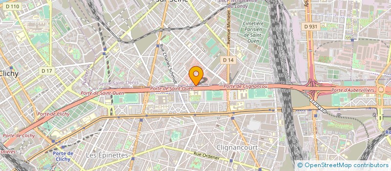 localisation de l'entreprise K.B. DIFFUSION ET CONSEIL à SAINT-OUEN-SUR-SEINE