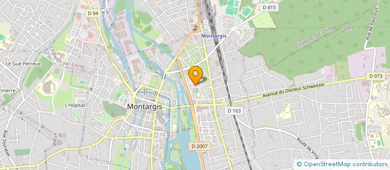 localisation de l'entreprise K B ELEC à MONTARGIS