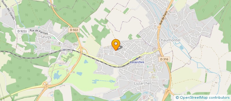 localisation de l'entreprise K.B.F TRANSPORT  SARCELLES