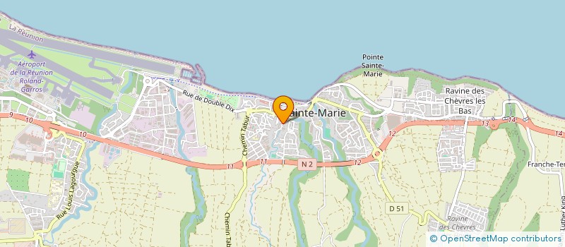 localisation de l'entreprise K&B FINANCE  SAINTE-MARIE