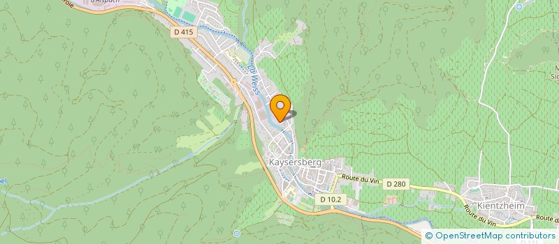 localisation de l'entreprise K B I I  KAYSERSBERG VIGNOBLE