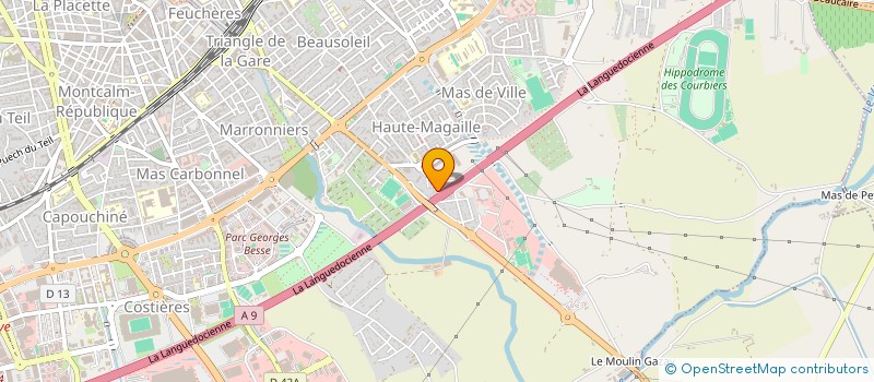 localisation de l'entreprise K.B. RUNNING  NIMES