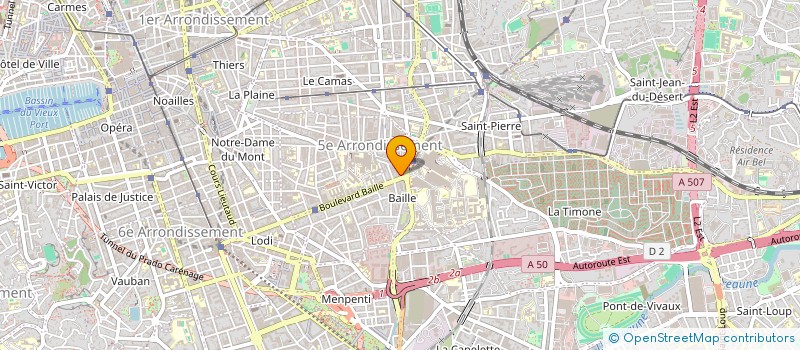 localisation de l'entreprise K'BAILLE à MARSEILLE
