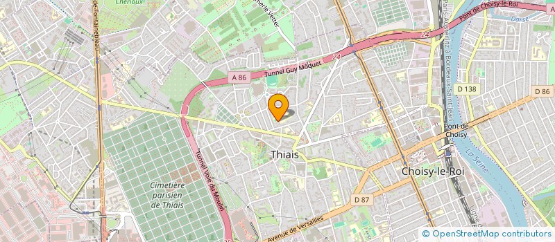 localisation de l'entreprise K - BAT  THIAIS