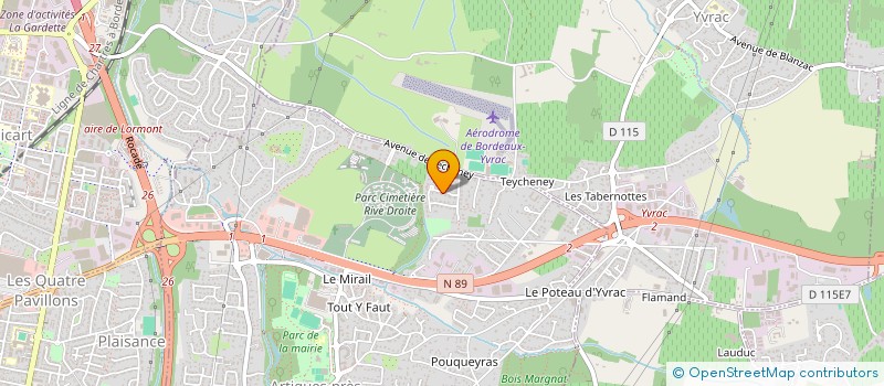 localisation de l'entreprise K-BAT  ARTIGUES-PRES-BORDEAUX