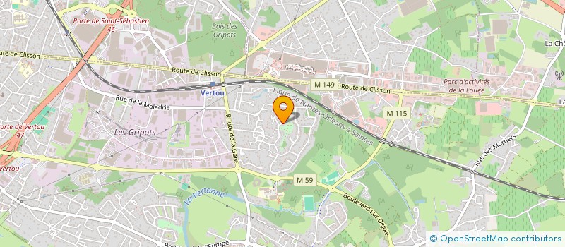 localisation de l'entreprise K BATI  VERTOU