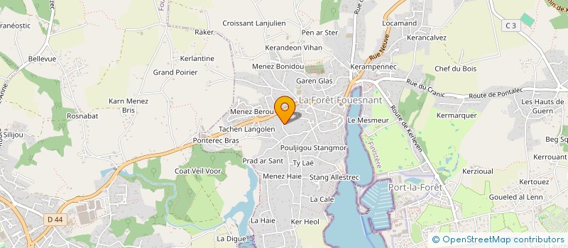 localisation de l'entreprise K-BEL YACHTS à LA FORET-FOUESNANT